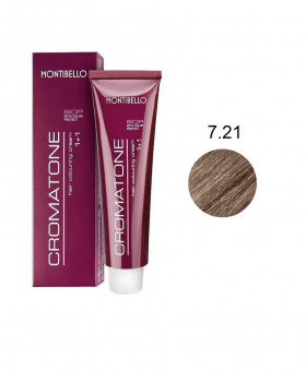 Montibello Cromatone Tinte 7.21 Rubio Irisado Ceniza 60g