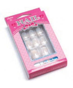 Nail uñas postizas 24un +pegamento