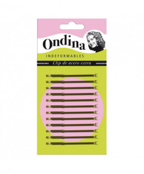 Carton 12 Clips Ondina Bronce 70 Mm ref. 01607