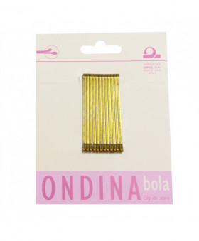 Carton 12 Clips Ondina Bola Bronce 50 Mm ref.01603