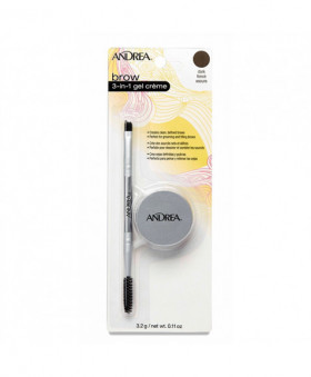 Andrea 3-in-1 gel crème brow oscuro